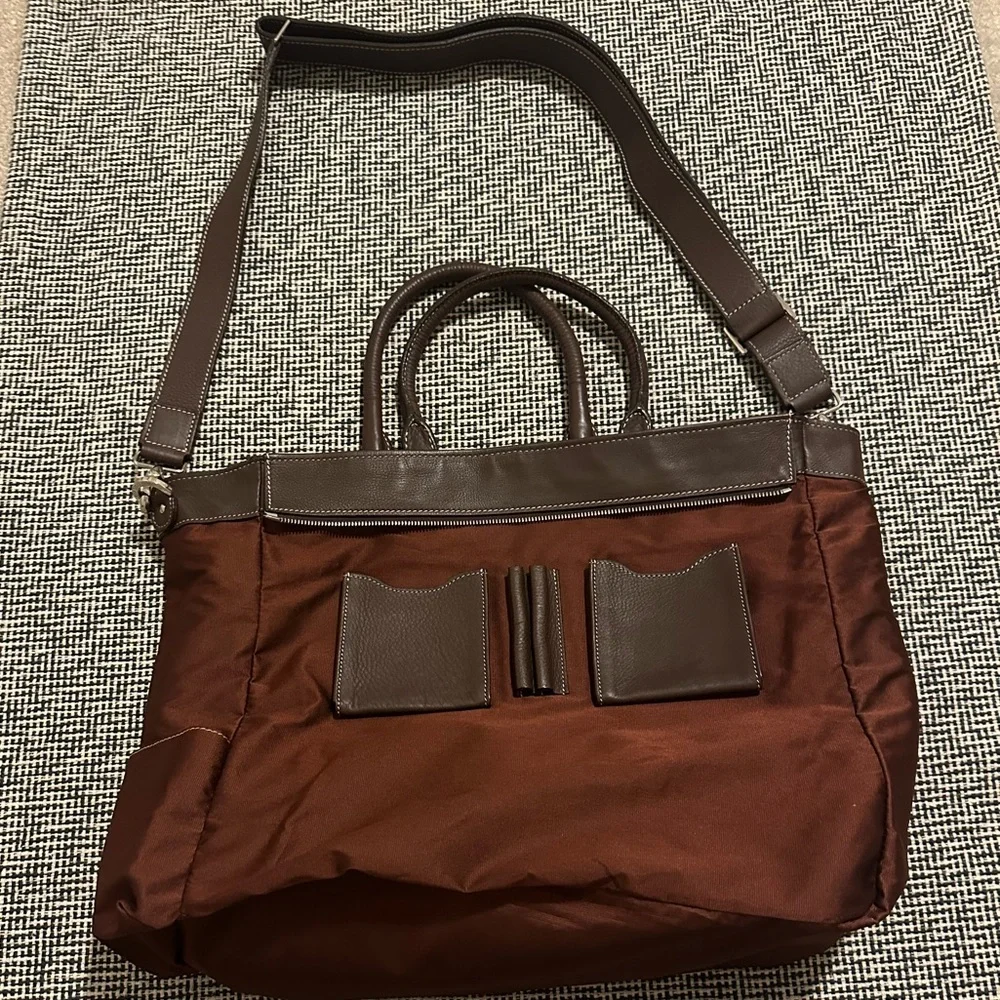 Cole Haan Brown Leather Travel Bag